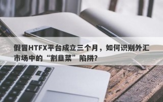 假冒HTFX平台成立三个月，如何识别外汇市场中的“割韭菜”陷阱？