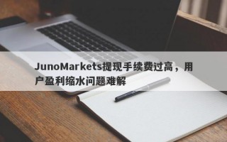 JunoMarkets提现手续费过高，用户盈利缩水问题难解