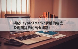 揭秘CryptosMarke背后的秘密，盈利图背后的出金问题！