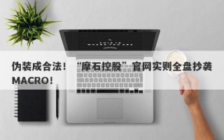 伪装成合法！“摩石控股”官网实则全盘抄袭MACRO！