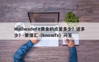 WallwadeFX黄金的点差多少？返多少？-要懂汇（knowfx）问答