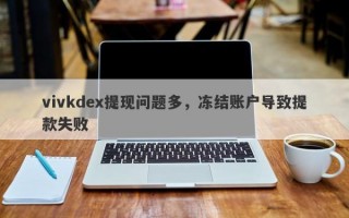 vivkdex提现问题多，冻结账户导致提款失败