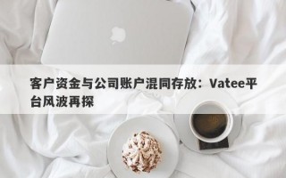 客户资金与公司账户混同存放：Vatee平台风波再探