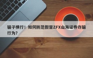 骗子横行！如何防范假冒ZFX山海证券诈骗行为？