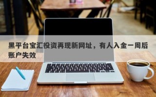 黑平台宝汇投资再现新网址，有人入金一周后账户失效