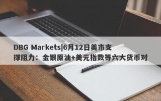 DBG Markets|6月12日美市支撑阻力：金银原油+美元指数等六大货币对