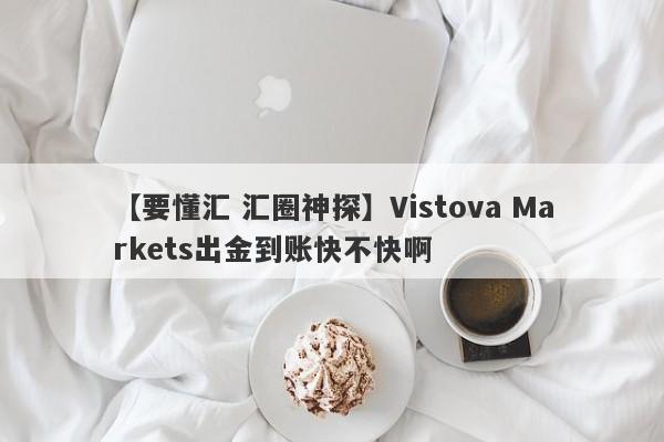 【要懂汇 汇圈神探】Vistova Markets出金到账快不快啊
-第1张图片-要懂汇圈网