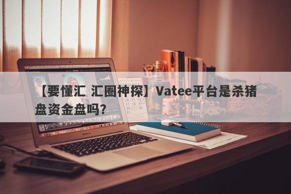 【要懂汇 汇圈神探】Vatee平台是杀猪盘资金盘吗？
-第1张图片-要懂汇圈网