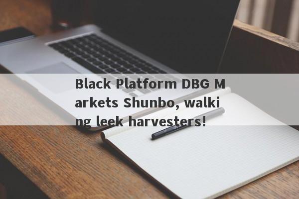 Black Platform DBG Markets Shunbo, walking leek harvesters!-第1张图片-要懂汇圈网