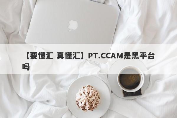 【要懂汇 真懂汇】PT.CCAM是黑平台吗
-第1张图片-要懂汇圈网