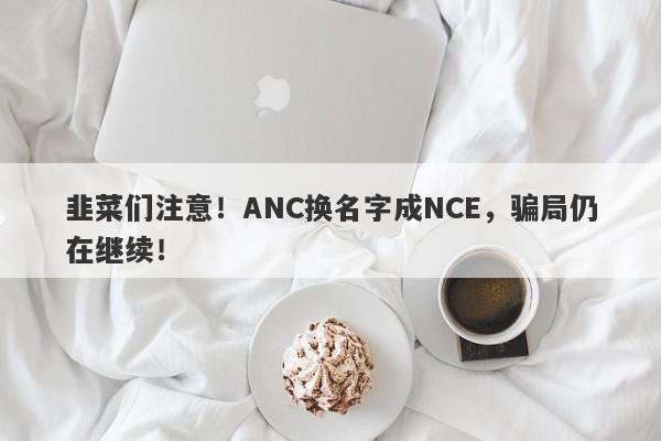 韭菜们注意！ANC换名字成NCE，骗局仍在继续！-第1张图片-要懂汇圈网